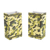 Party Treat Bags - 36-Pack Gift Bags, Camo Party Supplies, Paper Favor Bags, Recyclable Goodie Bags for Kids, Camouflage Design, 5.2 x 8.7 x 3.3 Inches