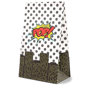 Birthday Party Goodie Bags, Comic Book Hero Party Favor Bags (5.2 x 8.7 x 3.3 In, 36 Pack)