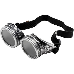 Steampunk Goggles - Vintage Victorian Style Glasses, Costume Accessories, Silver