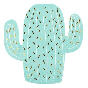 Fiesta Party Decorations, Cactus Napkins (Green, 50-Pack)
