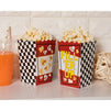 Blue Panda 50-Pack 5.5 Inch Tall Mini Racing Theme Paper Popcorn Party Boxes for Treats, Candy