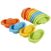 Plastic Toy Tug Boats for Bathtub in 4 Colors, Ages 3 and Up (12 Pack)