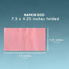 Pink Paper Napkins for Birthdays, Baby Showers, and Valentine's Décor (120 Pack)