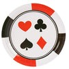 Poker & Casino Card Night Plates - 80 Disposable Dinner Paper Plates 9 x 9 inches
