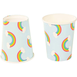 Rainbow Party Dinnerware Set for 24 Guests (144 Pieces)