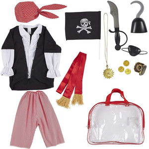 Blue Panda Kids Pirate Costume for Boys (13 Piece Set)