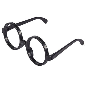 Blue Panda 24-Pack Nerd Glasses - Black Round Glasses Frames - Wizard Glasses for Cosplay