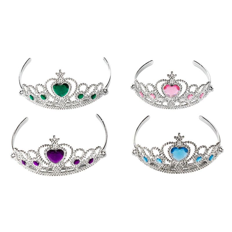 12 Pack Princess Tiaras for Girls, Costume Dress Up Accessories, Birthday Party Favors