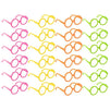 Colorful Party Glasses for Photo Booth Props, Halloween, Mardi Gras (24 Pack)