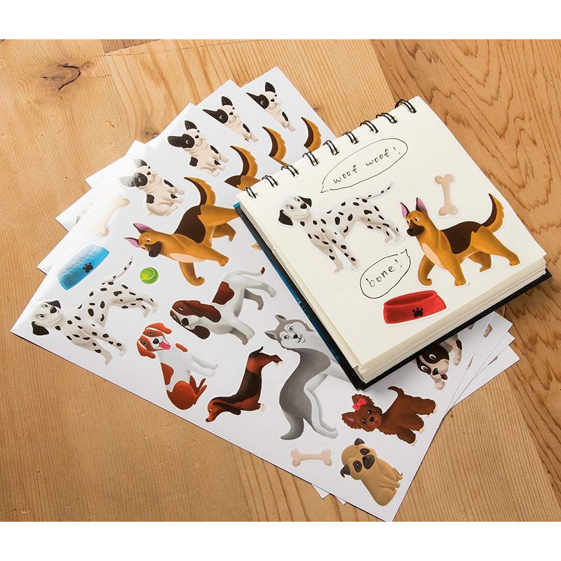 Dog Sticker Sheets (36 Sheets, 648 Pieces)