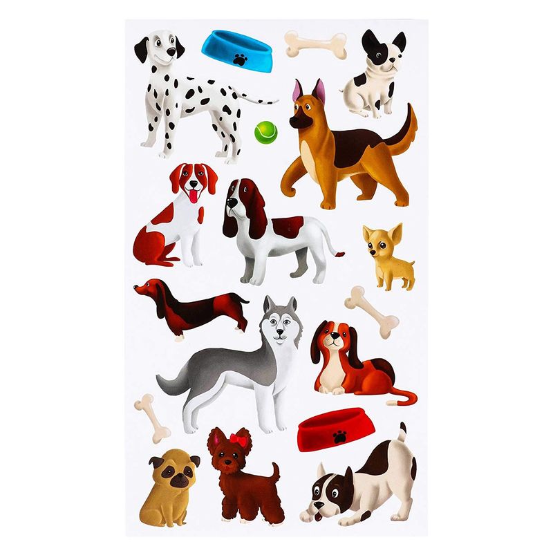 Dog Sticker Sheets (36 Sheets, 648 Pieces)