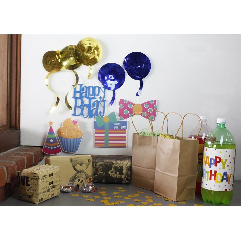 Blue Panda 30 Pack Happy Birthday Swirl Decorations, Hanging Party Streamers,  35-38 : Target