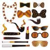 1920’s Photo Booth Props, Party Supplies (Assorted Designs, 72-Pack)