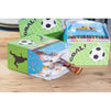 Treat Boxes - 24-Pack Paper Party Favor Boxes, Soccer Design Goodie Boxes for Birthdays and Events, 2 Dozen Party Gable Boxes, 6 x 3.3 x 3.6 inches