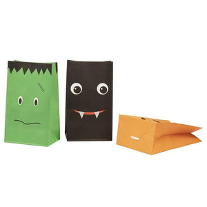 Halloween Party Favor Bags in 3 Spooky Faces Designs ( 5.1 x 8.7 In, 36 Pack)