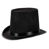 Black Felt Top Hat - 2-Pack Lincoln Hat, Magician Hat Halloween Costume Accessory, Unisex