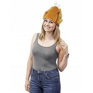Blue Panda Thanksgiving Turkey Hat, Friendsgiving Holiday Roast Photo Prop Accessory (3 Pack)