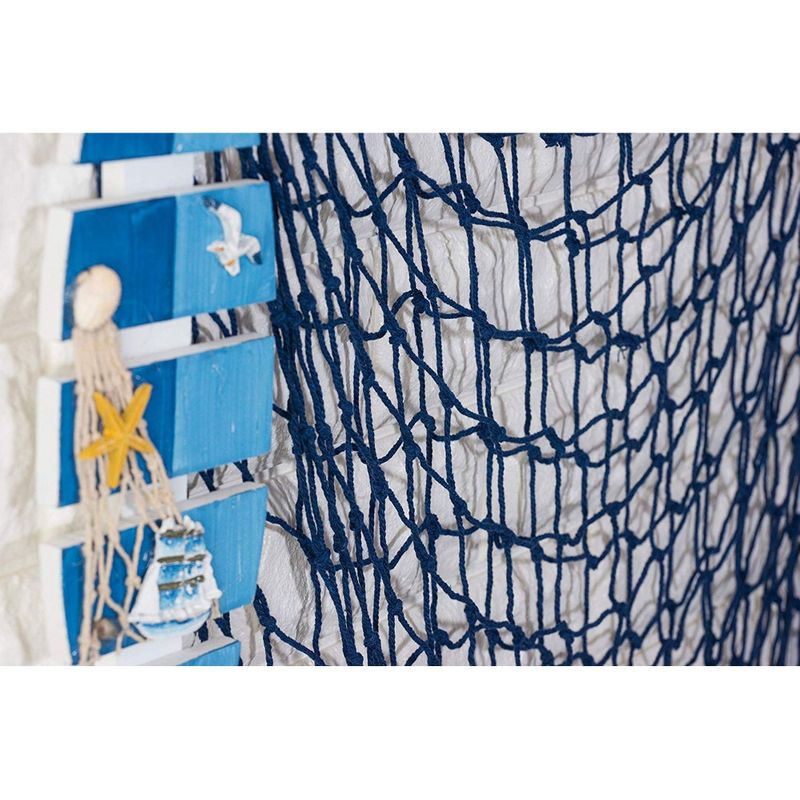 Fishing Net Decorations, 79x60 Nautical Decor for Birthday Party