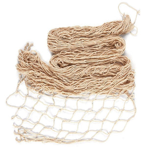 Fishing Net Decor for Home or Beach Party Decorations (79 x 60 Inches, Beige)