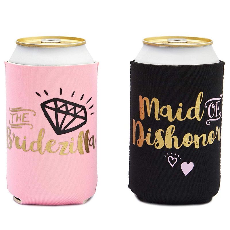 Bachelorette Can Sleeves for Cold Drinks, Party Favors (12 Designs, 12 Pack)