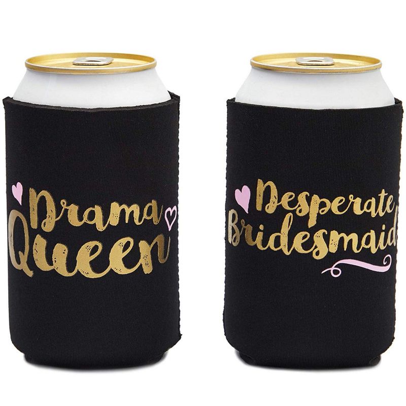 Bachelorette Can Sleeves for Cold Drinks, Party Favors (12 Designs, 12 Pack)