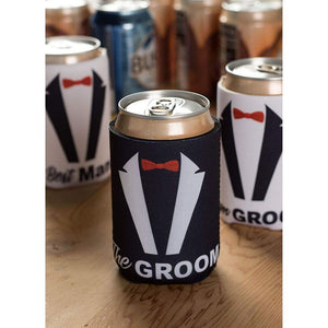 Blue Panda 12-Pack"Team Groom" Bachelor Party Beer Can Covers Cooler Sleeve