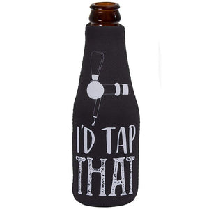 Funny Quote Beer Bottle Sleeve - 12 Pack Drink Coozies with Insulated Covers and Zippers, 12oz Neoprene Coolers for Soda, Beer, and Beverage, Black, 2.4 x 2.4 x 4 Inches