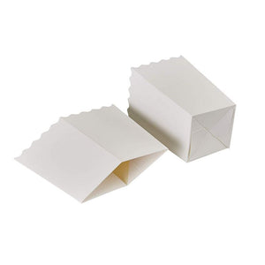 White Popcorn Boxes, Movie Night Decorations (3.3 x 5.5 x 3.5 In, 100-Pack)