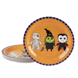 Halloween Party Supplies Paper Plates, Witch, Vampire, Mummy (9 In, 80 Count)