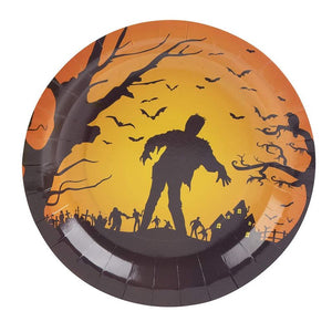 Halloween Party Supplies Zombie Paper Plates (9 In, 80 Pack)