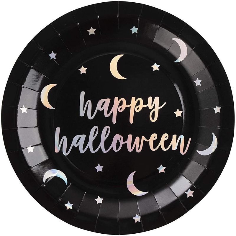 Happy Halloween Party Bundle, Includes Plates, Napkins, and Cups (24 Guests)