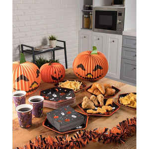 Halloween Party Decorations, Paper Napkins (5 x 5 In, Black, 50 Pack)