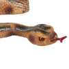 Realistic Fake Rattlesnake Toy, Rubber Snake for Halloween Prank, 47 x 1.5 x 2 inches