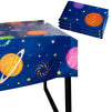 Outer Space Party Tablecloth - 3-Pack Disposable Plastic Rectangular Table Covers - Solar Planet Themed Party Supplies for Kids Birthday Decorations, Solar System Design, 54 x 108 Inches