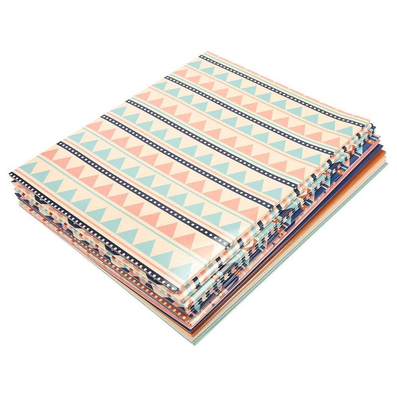 Pocket File Folders with Tribal Design, Letter Size (9.25 x 12 in, 12 Pack)
