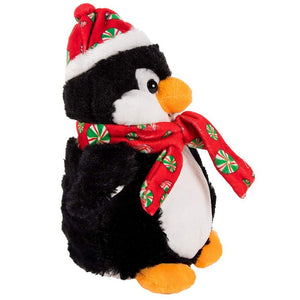 Cute Penguin Stuffed Animal - Puffy the Penguin Kids Soft Plush Toy, Fun Christmas Holiday Party Gifts for Girls and Boys, Festive Decoration, 6.5 x 4.2 x 8 Inches