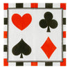 Paper Napkins in Poker Design for Casino Party Supplies (6.5 x 6.5 in, 150 Pack)