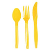 Fiesta Party Supplies, Paper Plates, Plastic Cutlery, Cups, and Napkins (Serves 24, 144 Pieces)