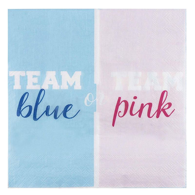 Gender Reveal Party Supplies, Luncheon Napkins (6.5 x 6.5 In, 150 Pack)