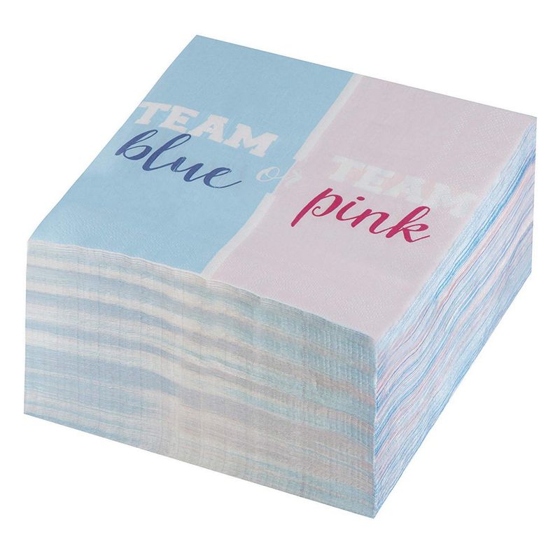 Gender Reveal Party Supplies, Luncheon Napkins (6.5 x 6.5 In, 150 Pack)