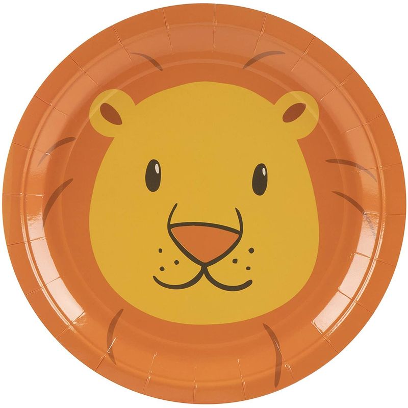 Animal Party Supplies - Serves 24 - Includes Plates, Knives, Spoons, Forks, Cups and Napkins. Perfect Party Pack for Kids Themed Birhtday Parties and Baby Showers, Zoo Animal Pattern