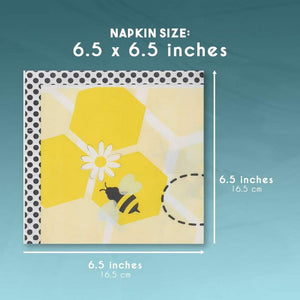 Bumble Bee Party Supplies, Yellow Paper Napkins (6.5 x 6.5 In, 150 Pack)