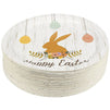 Happy Easter Paper Plates with Bunny and Egg Designs (9 In, 80 Pack)