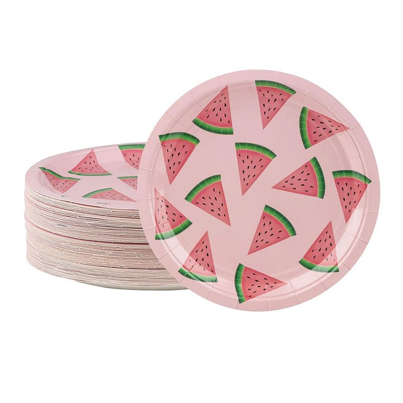 Watermelon Party Supplies, 9 Inch Paper Plates (9 in., 80 Pack)