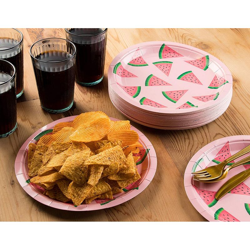 Watermelon Party Supplies, 9 Inch Paper Plates (9 in., 80 Pack)