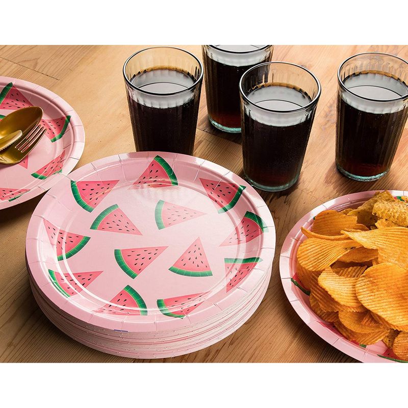 Watermelon Party Supplies, 9 Inch Paper Plates (9 in., 80 Pack)