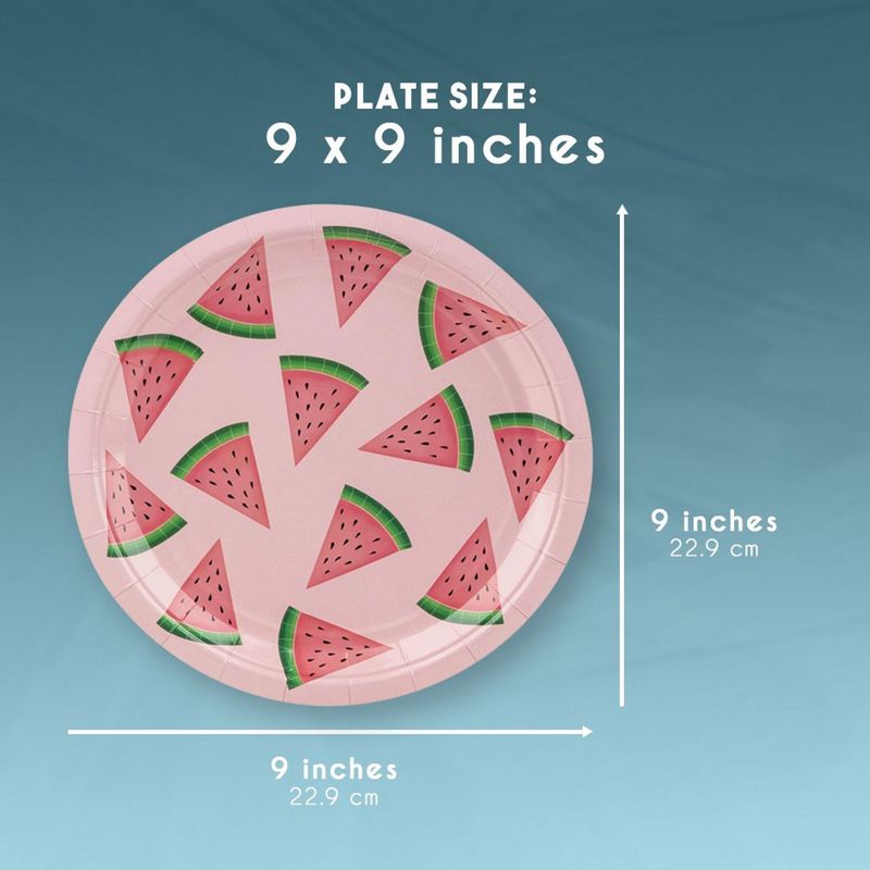 Watermelon Party Supplies, 9 Inch Paper Plates (9 in., 80 Pack)