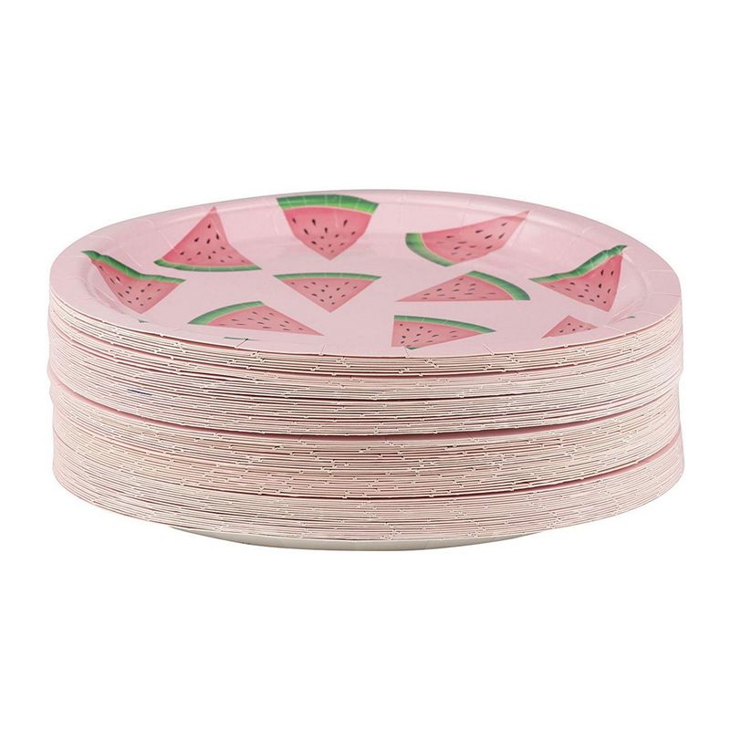 Watermelon Party Supplies, 9 Inch Paper Plates (9 in., 80 Pack)