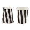 Black and White Party Bundle, Includes Plates, Napkins, Cups, and Cutlery (24 Guests,144 Pieces)