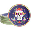 Day of the Dead Party Supplies Dia De Los Muertos Skull Plates (9 In, 80 Pack)